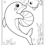 35 Coloring page dolphin